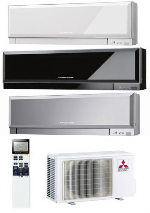 Серия Design Inverter, охлаждение-нагрев (R410A) цвет белый / черный / серебро